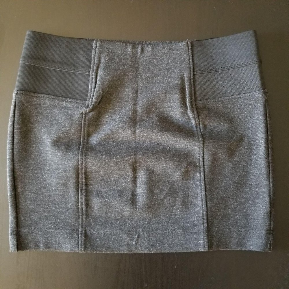 BoomBoom Jeans Gray Stretchy Mini Skirt